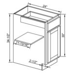 Base Single Door Single Drawer