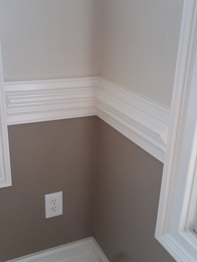 Two Tone Walls with Chair Rail