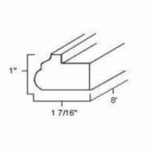 LRM8 - Light Rail Moulding - Uptown White