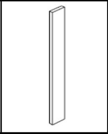 WF642-3/4 - 6" x 42" Wall Filler - Uptown White