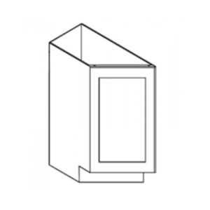 BTC12L - 12" Left Base Transitional Cabinet - Midtown Grey