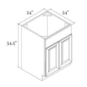SB24 - 24" Sink Base - Lait Grey