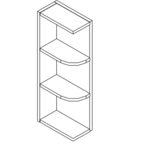 WES530 - 30" Wall End Shelf - Midtown Grey