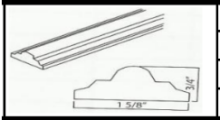 JKNC-S5-FSM10 - Full Chair Rail Molding - Castle Grey