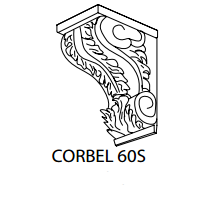 CORBEL60S - 5" x 10" Large Decorative Corbel - Uptown White