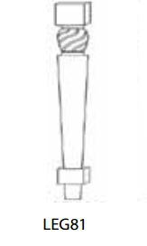LEG81 - Decorative Leg - Uptown White
