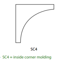 SC4(ICM) - Inside Corner Moulding - Uptown White