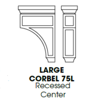 CORBEL75L - Large Decorative Corbel - Uptown White
