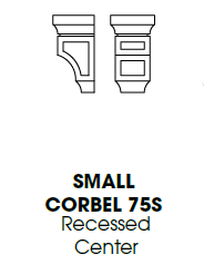CORBEL75S - Small Decorative Corbel - Uptown White