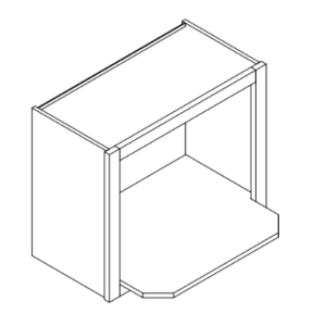 MWO3018PM-12 - Microwave Cabinet - Ultra White Shaker