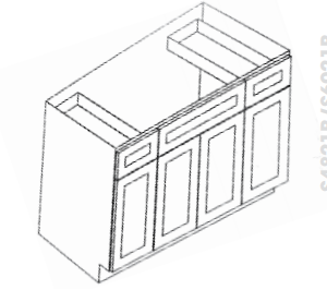 S4821B12D-34-1/2" - 48" Vanity - Townplace Crema
