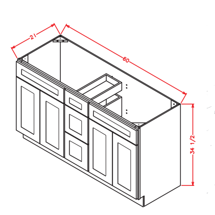 Vanity Combo Cabinet 60 Wide 34 1 2 High 21 Deep Maui White Discount Kitchen Direct Vanity Combo Cabinet 60 Wide 34 1 2 High 21 Deep Maui White Discount Kitchen Direct