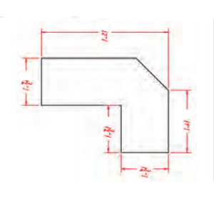 Angled Light Rail Molding - Shaker