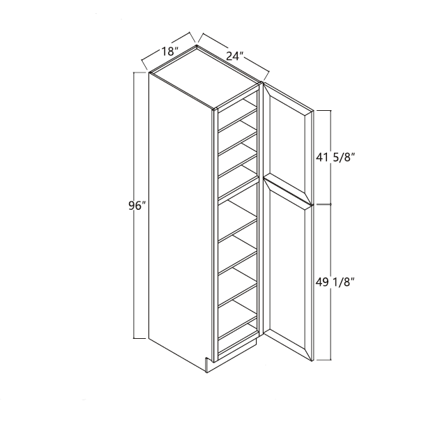 18 x shop 96 pantry cabinet