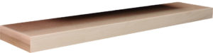 alder wood floating shelf