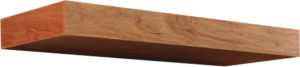 cherry wood floating shelf