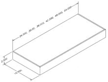 floating shelf line art