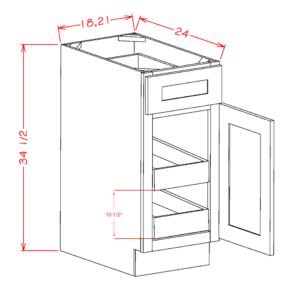 Two Rollout Shelf Base