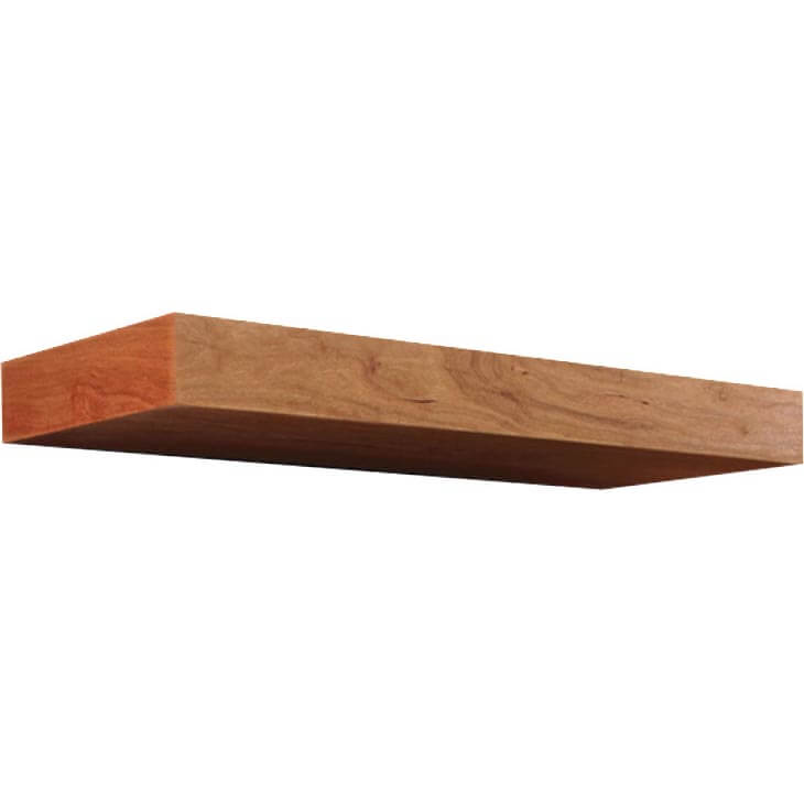 Cherry Wood Floating Shelves