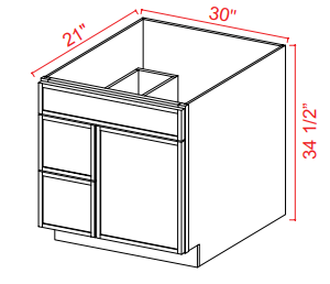 V3021DL - Slim White Oak