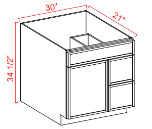 V3021DR - Slim White Oak