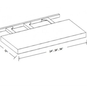 FS24 - Floating Shelf - Shaker Espresso